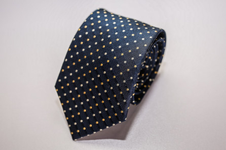 Navy Blue Dot Tie